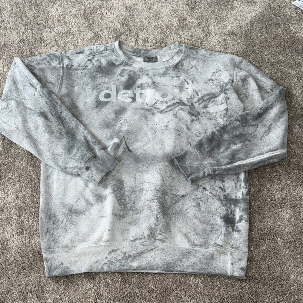 Detroit Comfort Colors Gray Marble Sweatshirt